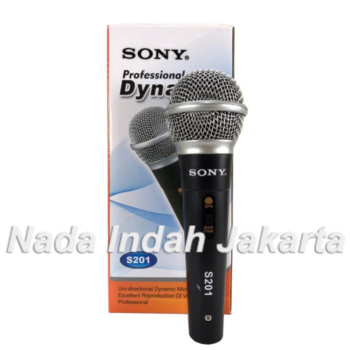 Microphone SONY S 201 - Mic Kabel S201 KARAOKE PIDATO