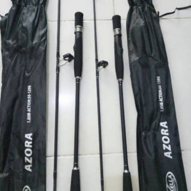 Joran Jigging 180cm/165cm/150cm Carbon Solid (Buntu) Axella Azora Action 50-120gr