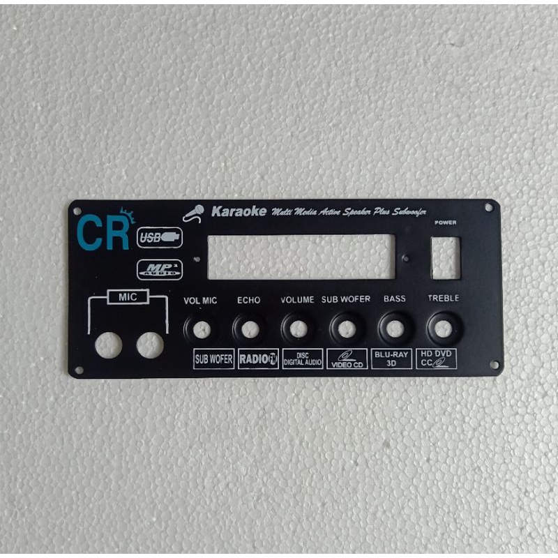 CR Panel Speaker Aktif 8 x 19 subwoofer cm Plat Besi Panel Speaker