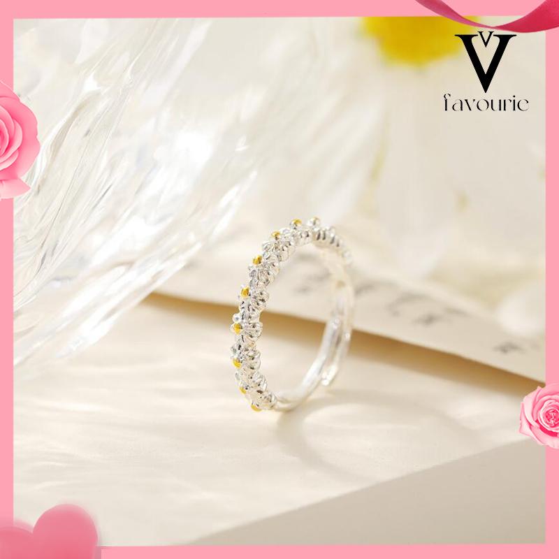 [COD]2021 Baru Kreatif Sederhana Daisy Ring Fashion Temperamen Perhiasan Aksesoris-FA