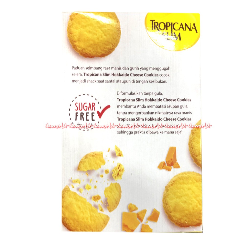 Tropicana Slim Hokkaido Cheese Cookies 100gr Cemilan Sehat Rasa Keju Rendah Gula Cocok Untuk Penderita Diabetes Diabet Hokaido Chees