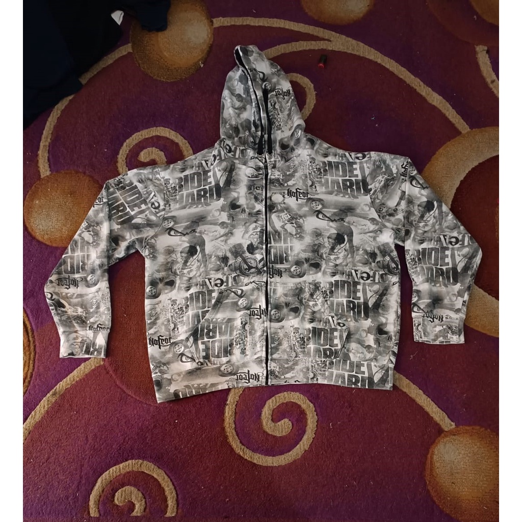 Jacket Hoodie NO FEAR FULL PRINT VINTAGE Second