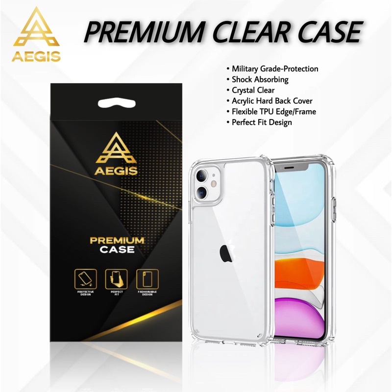 Clear Case Iphone X XR Xs Xs Max Casing Acrylic Aegis