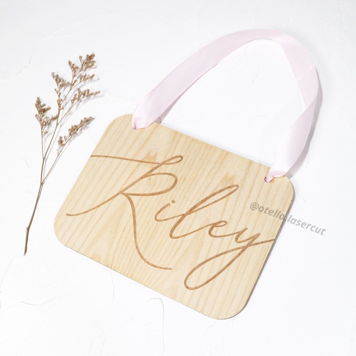 Baby Name Grafir Wooden Sign Dekorasi Kamar Nama Anak Photo Props Baby Hiasan Hadiah Lahiran Anak