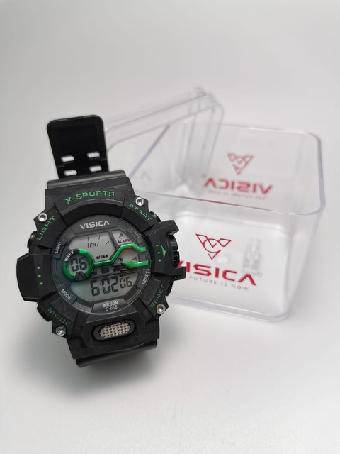 Jam Tangan ASLI VISICA 658 Tali Rubber Pria Anti Air