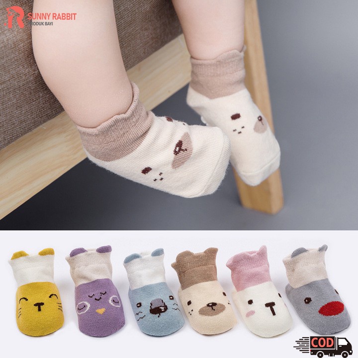 Kaos kaki bayi/Kaos kaki anak/Kaos kaki lucu/Kaus kaki perahu/Kaos kaki anti slip (B120-125)