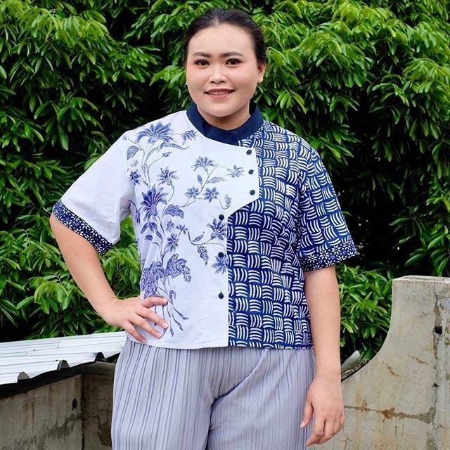 Flowa Batik Top | cheongsam Jumbo bigsize plussize curvesize baju imlek CNY wanita