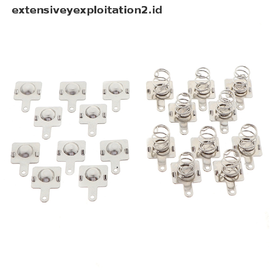 (Hotter) 1per10pasang Plat Metal Pengganti Aa/Aaa