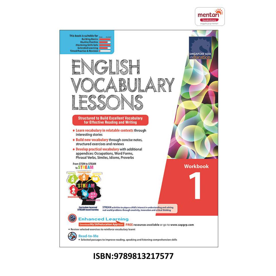 SAP - English Vocabulary Lessons Workbook | Buku Latihan Bahasa Inggris SD