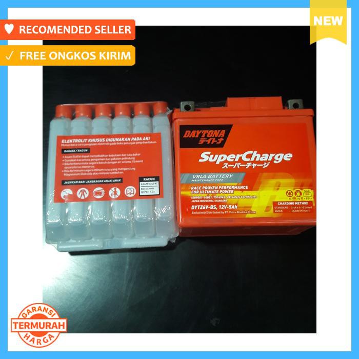 AKI CB 150 CBR 150 DYTZ6V DAYTONA 12V 5AH