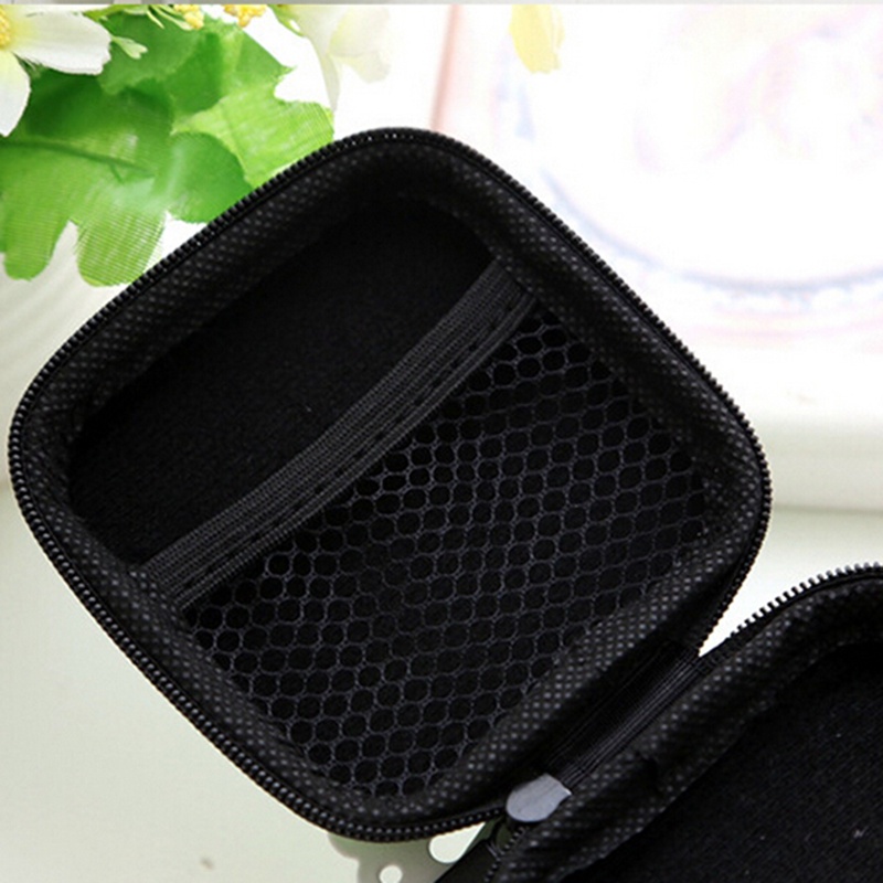 {LUCKID}Cable Earphone Headphone Bag Carry Storage Box Earbud Hard Case Travel Portable