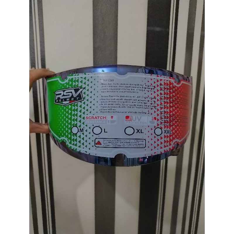 Flat Visor KBC THX RSV Iridium Blue Embos 4 Not Silver Gold Darksmoke