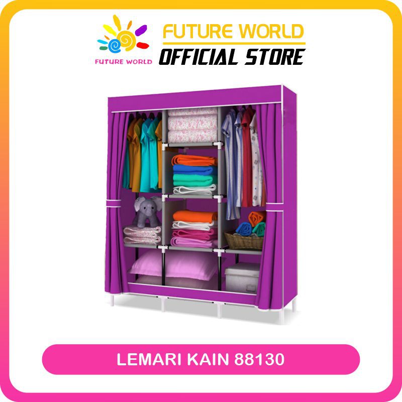 Lemari Kain Portable Lemari Kain Serbaguna Murah Mudah Di Rakit Ukuran Besar