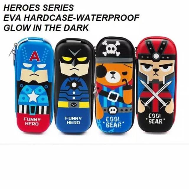 

Kotak Pensil dan Alat Tulis Smiggle EVA Hardcase Heroes Series