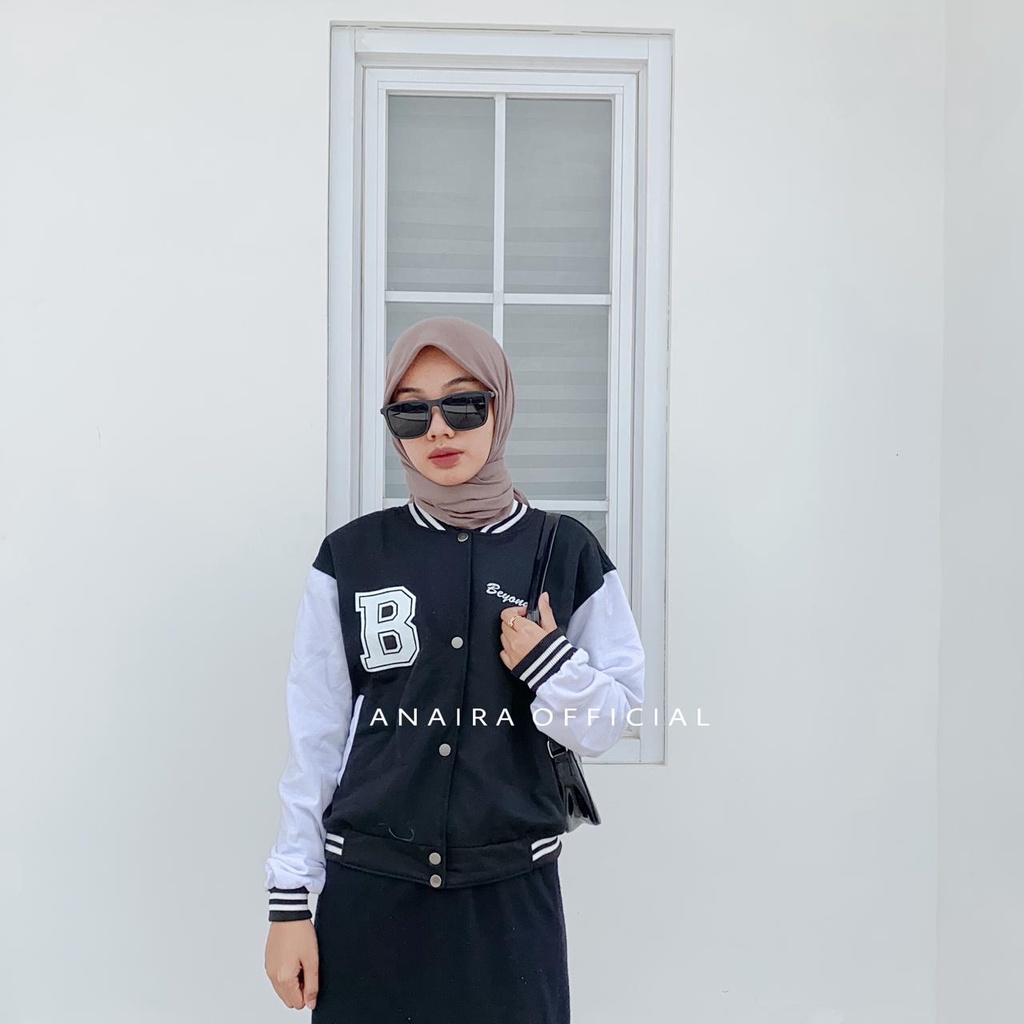 BEYOND BASEBALL CROPT PRIA WANITA JAKET OVERSIZE