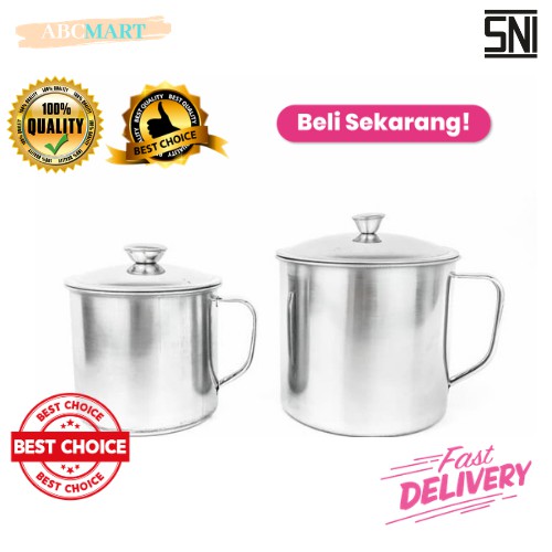 [BISA COD] PROMO Mug Stainless Tutup Cangkir Kopi Cangkir Teh Cangkir Minum Wadah Tahan Panas Murah Terjangkau