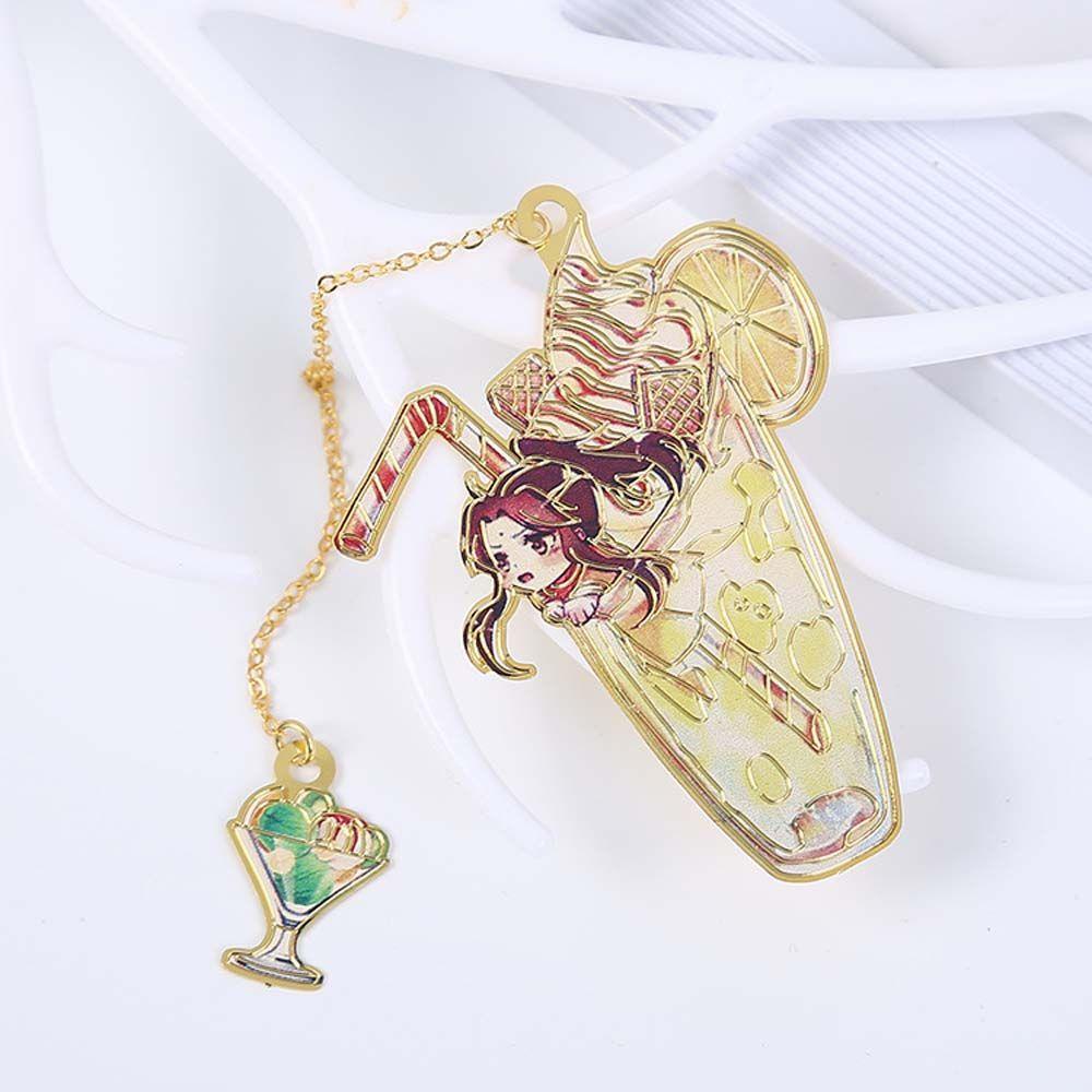 [Elegan] Mo Dao Zu Shi Bookmark Hollow Rumbai Gaya Cina Grandmaster of Demonic Student Hadiah Liontin Wei Wuxian Stationery Tanda Pagination Metal