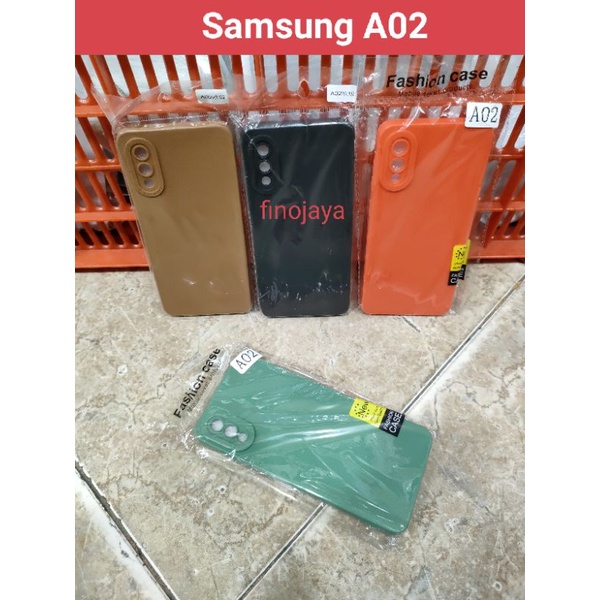 Softcase Samsung A02 M02 Silikon Casing Selicon Case Macaron Pro Camera