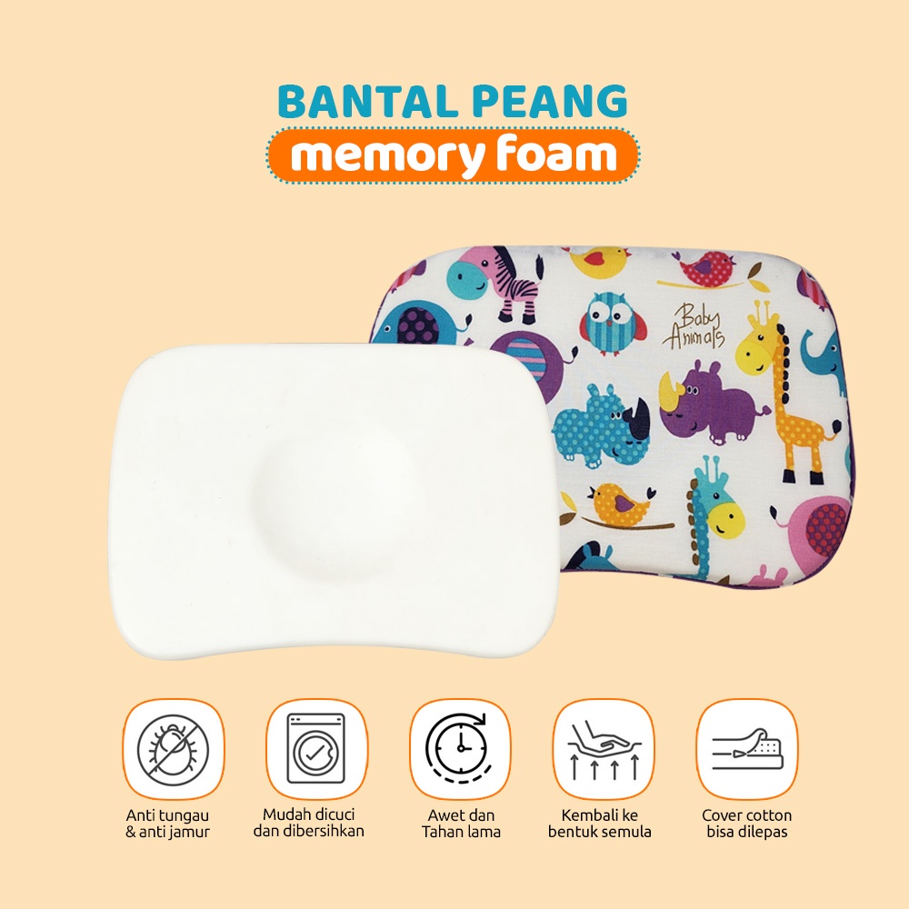 Memory Foam baby Pillow - Bantal Peang Bayi