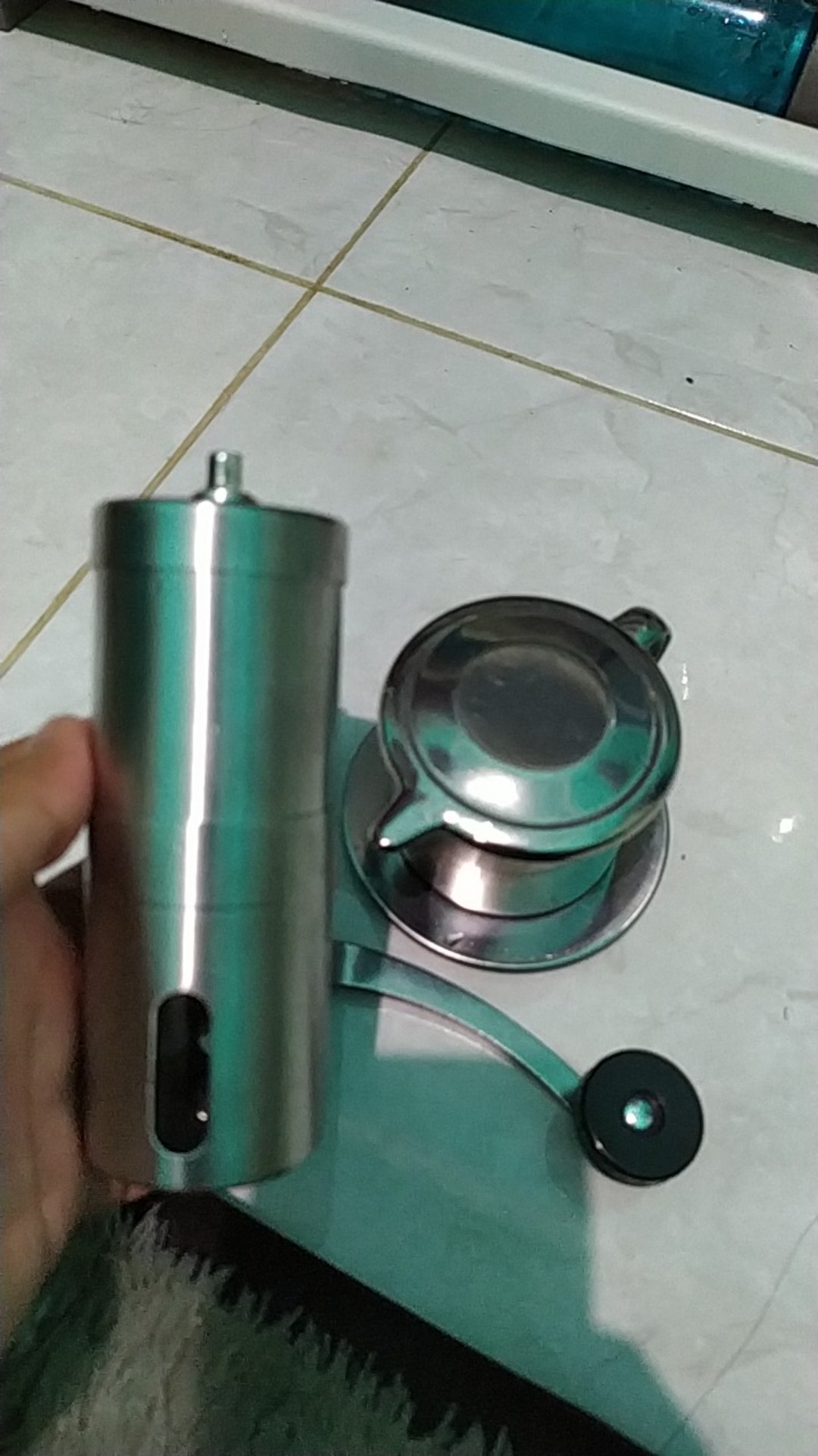 Alat Penggiling Kopi Hand Manual Grinder Coffee Stainless Stell