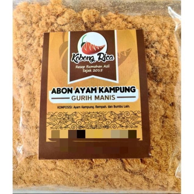 

ABON AYAM KAMPUNG KOBONG RICA / CHICKEN FLOSS 250GR