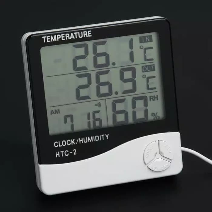 HTC 2 Temperature Humidity Meter Digital Hygrothermograph Termometer