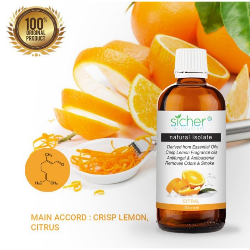 Minyak Aromachology / Essential Natural Isolate Citral