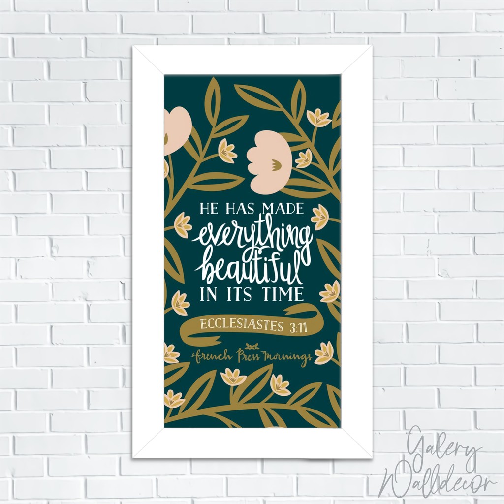 Home Dekor Pajangan Dinding Kayu Kata Bijak