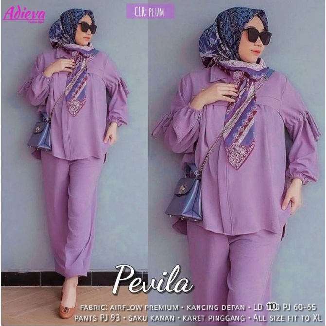 Clothes Project - ONE SET SETCEL PEVILA /PEVITA SET/SETELAN CRINKLE AIRFLOW