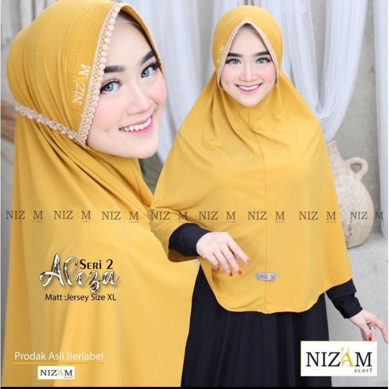 KHIMAR SERUT ALEZA SERI 2 BY NIZAM SCARF 100% ORI SIZE XL