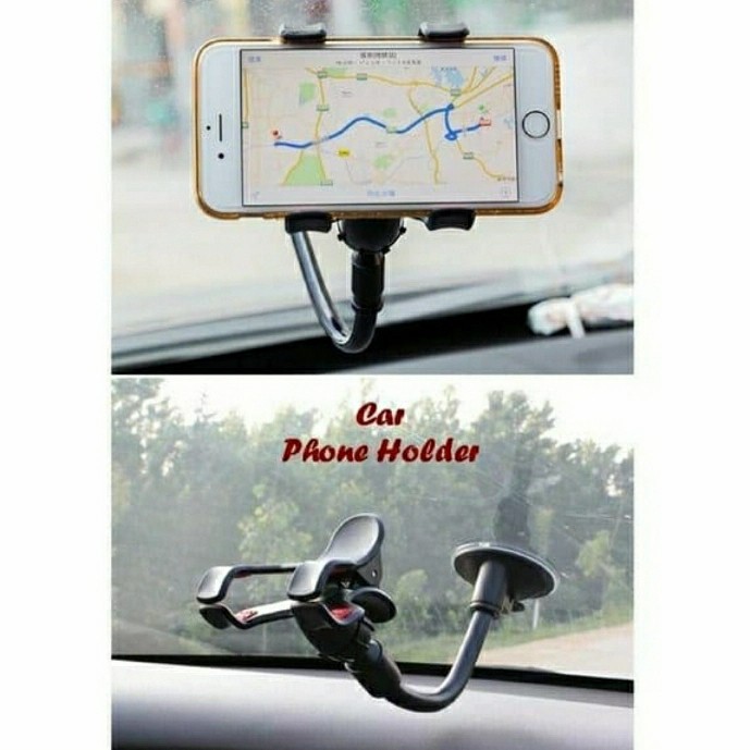 SOFT TUBE CAR HOLDER UNIVERSAL / HOLDER MOBIL JEPIT TEMPEL KACA