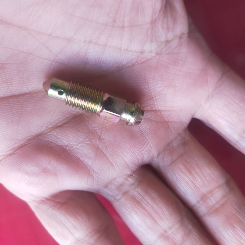 nepel pembuangan angin rem motor mobil 7mm drat halus