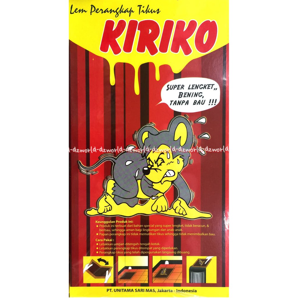 Kiriko Lem Perangkap Tikus Bahan Papan super lengket lem tikus 2pcs