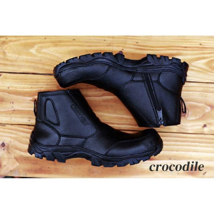 HABIS SEPATU PDL BOOT PRIA CROCODILE MACHO BOOTS SAFETY KULITASLI PDH FORMAL PALING MURAH