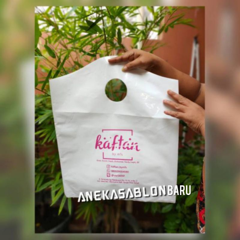 Kantong Plastik Sablon Plong PE Gunung 35x45