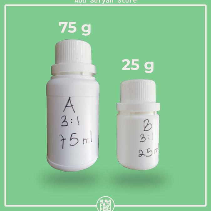 

best produk] Resin Name Tag Nama Dada Bening Keras Lycal 1011 + Katalis 100 ml