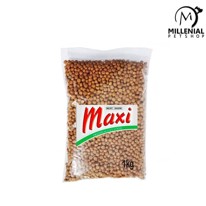 Makanan Kucing Maxi Cat Chicken Repack 1kg Dry Food