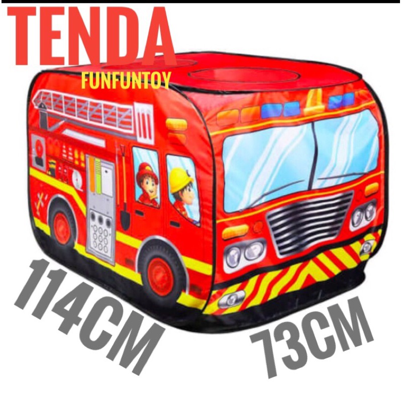 Mainan Anak Outdoor Tenda Anak Tenda Mobil Pemadam