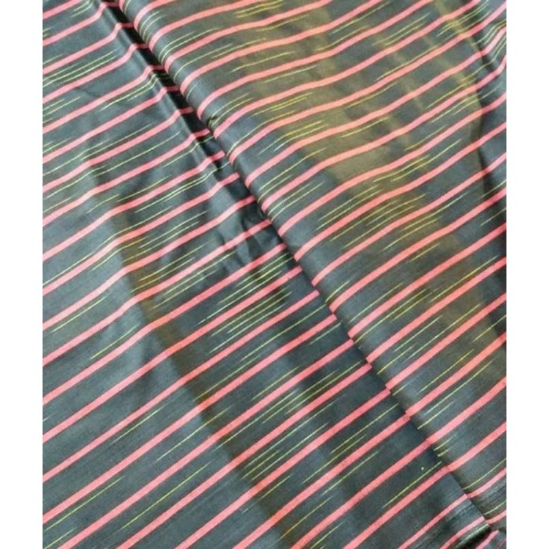 tenun lurik atbm hitam gerimis hitam garis merah