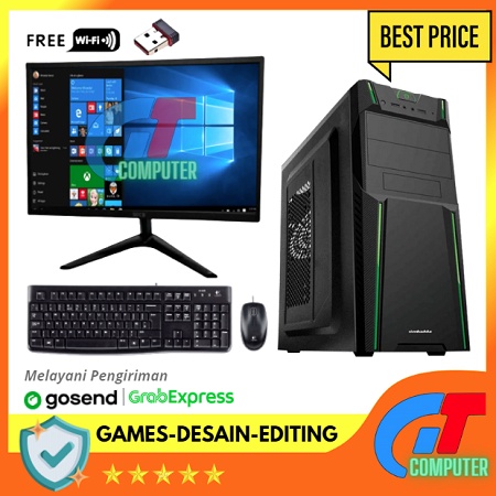 PC LENGKAP GAMES INTEL i5 2400 VGA GT 730 2GB Desain - Editing