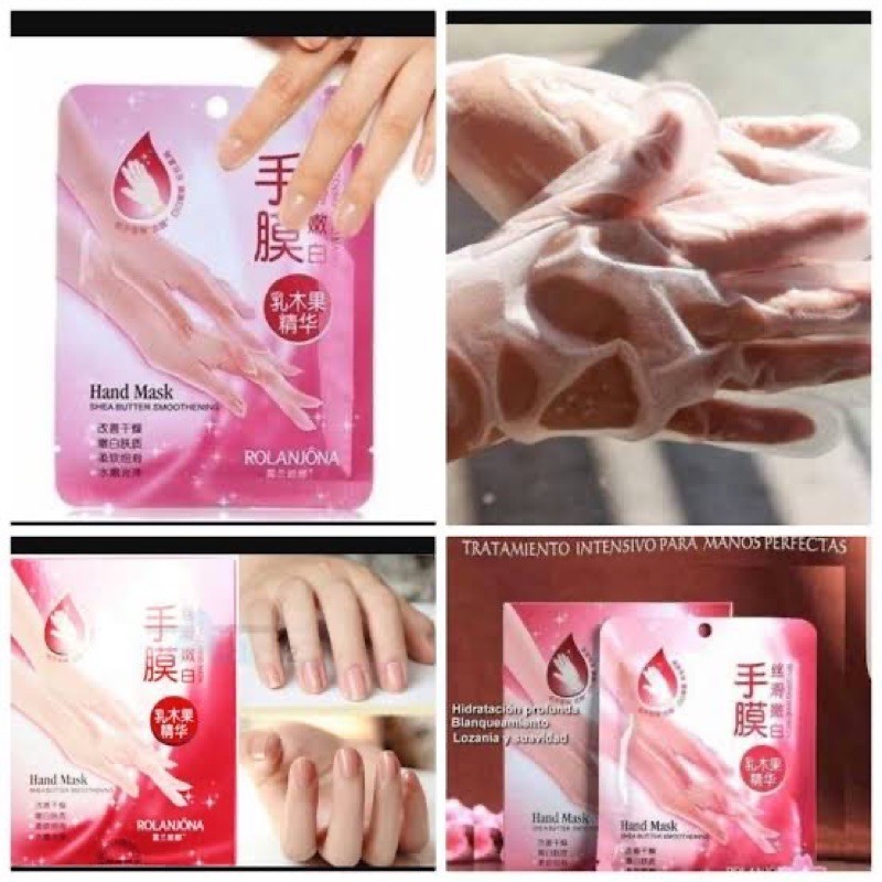 Rolanjona hand mask masker tangan hand body lotion nailart pelembut tangan