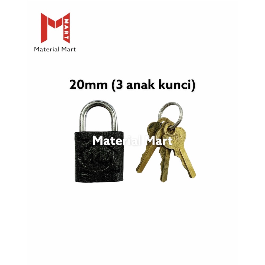 Gembok Lemari 20 MM | Gembok Laci Loker 20MM | Gembok Koper Murah | Material Mart