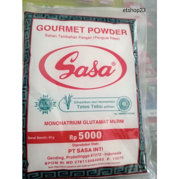 

SASA penyedap makanan MSG 5000 (85 gram)