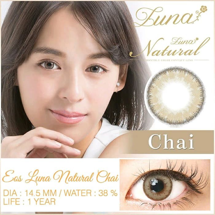 Softlens EOS Luna Natural Chai (Coklat)