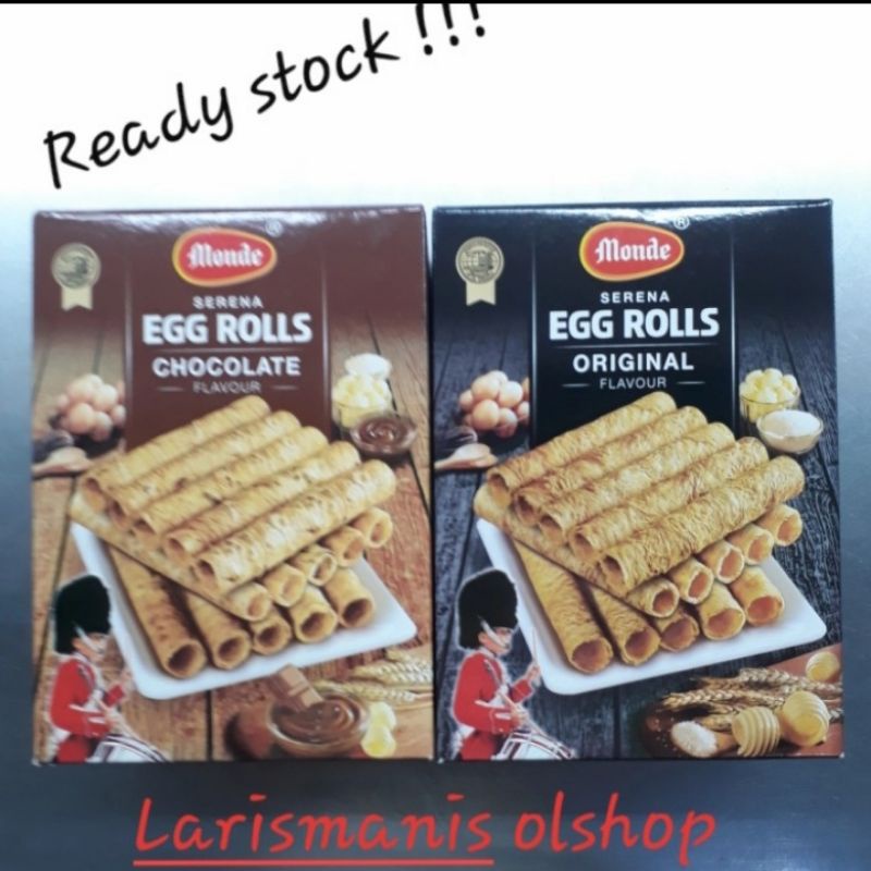 

Monde Serena Egg Rolls 70gr - Biskuit monde serena