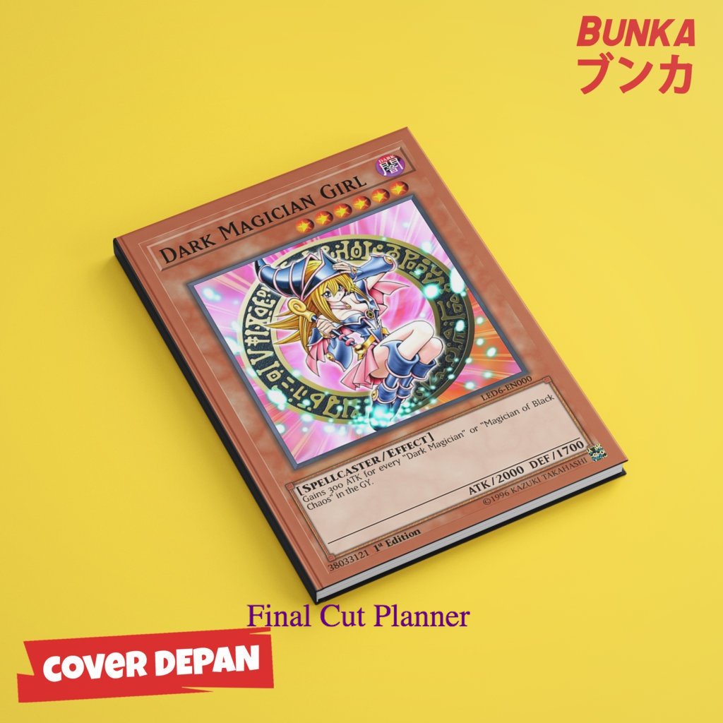 

buku tulis polos/bergaris Yu Gi Oh Dark Magician Girl Hardcover A5 Skin Buku Tulis Catatan Notes Agenda Planner Jurnal
