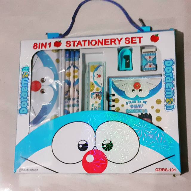 

Stationery Set / Alat Tulis Set Anak ( Doraemon ) 8 in 1