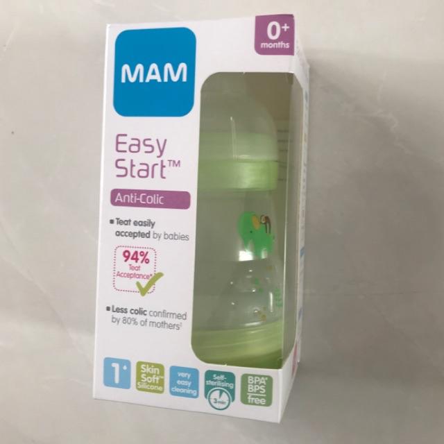 Botol susu MAM Anti colic 160ml-260 ml-160ml green