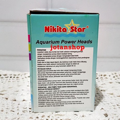 NIKITA STAR NS 1600 NS1600 Power Head Mesin Pompa Aquarium Aquascape powerheads