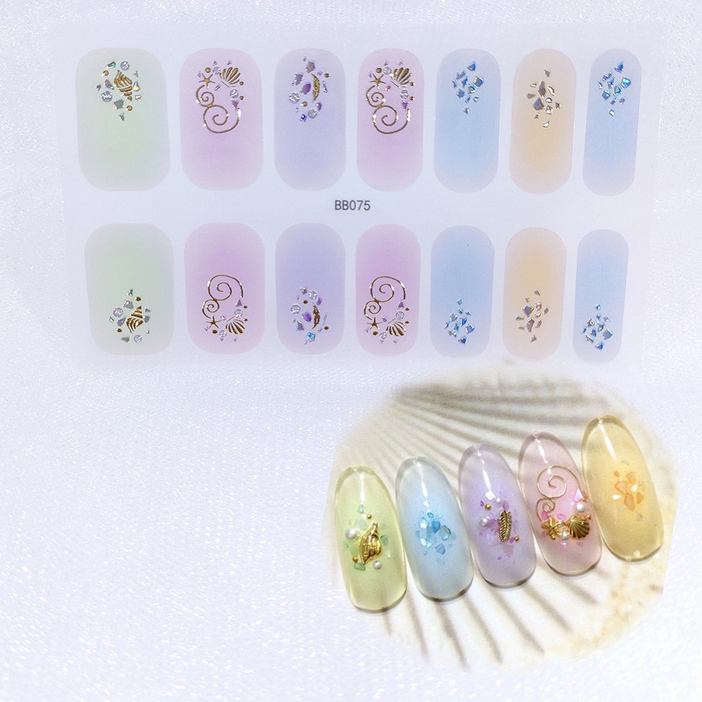 Bb071-090 Stiker Kuku 3d Motif Mutiara / Berlian Imitasi Untuk Nail Art / Manicure Diy